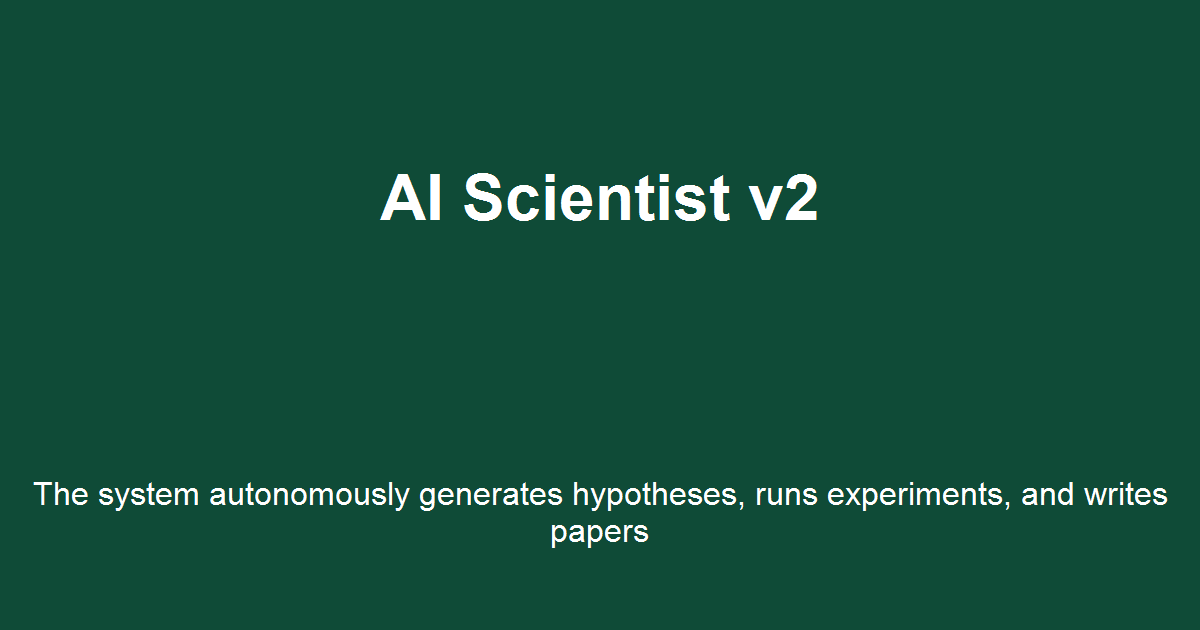 AI Scientist-v2 System Architecture