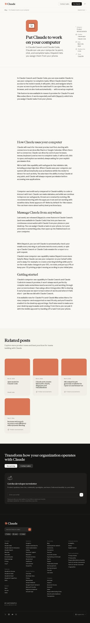 Anthropic’s Claude Now Controls Your Mac: The Future of AI Agents is Here